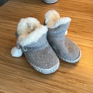 Toddler Faux Fur Sparkly Slippers